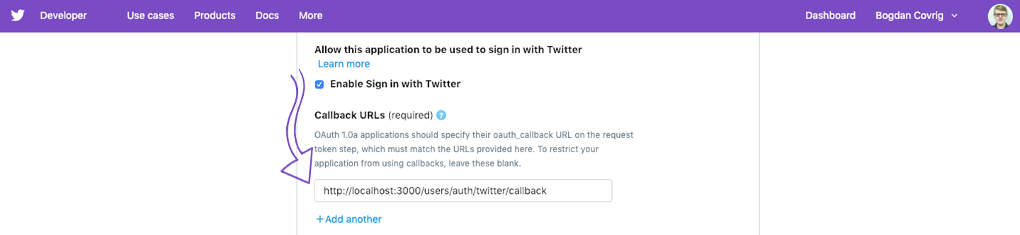 Enable sign-in