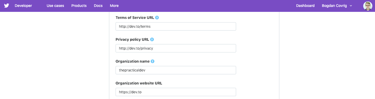 Agree to terms and privacy